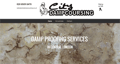 Desktop Screenshot of citydampcoursing.co.uk